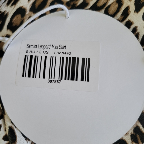 Princess Polly Samira Leopard Mini Skirt Size 2 - Picture 7 of 7